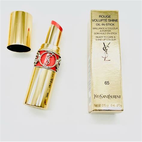 ysl rouge volupte shine 65 iredescent coral|YSL beauty color palette.